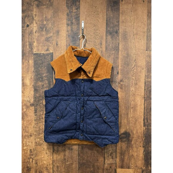 Vintage House Of Peerless Reversible Cowboy Style Vest Large EUC - Picture 4 of 8